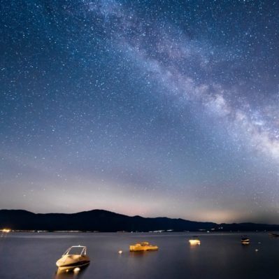 The Milky Way over Lake Tahoe